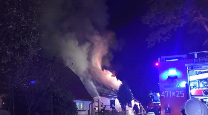 Pożar w Świeradowie-Zdroju przy ul. Sanatoryjnej