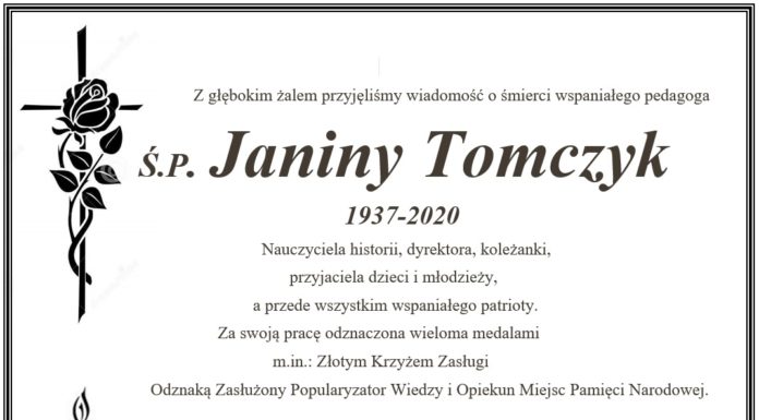 Ś.P. Janina Tomczyk